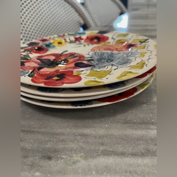 4-pcANTHROPOLOGIE Estudio Torres SissinghurstCastle Hors d’oeuvre Plate#10052510 - Picture 2 of 9